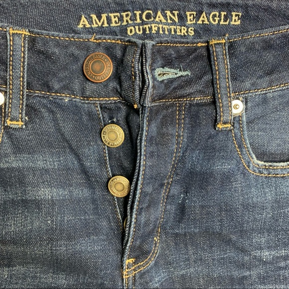 AMERICAN EAGLE Tomgirl Ripped Destroyed Jeans AEO - Picture 7 of 11
